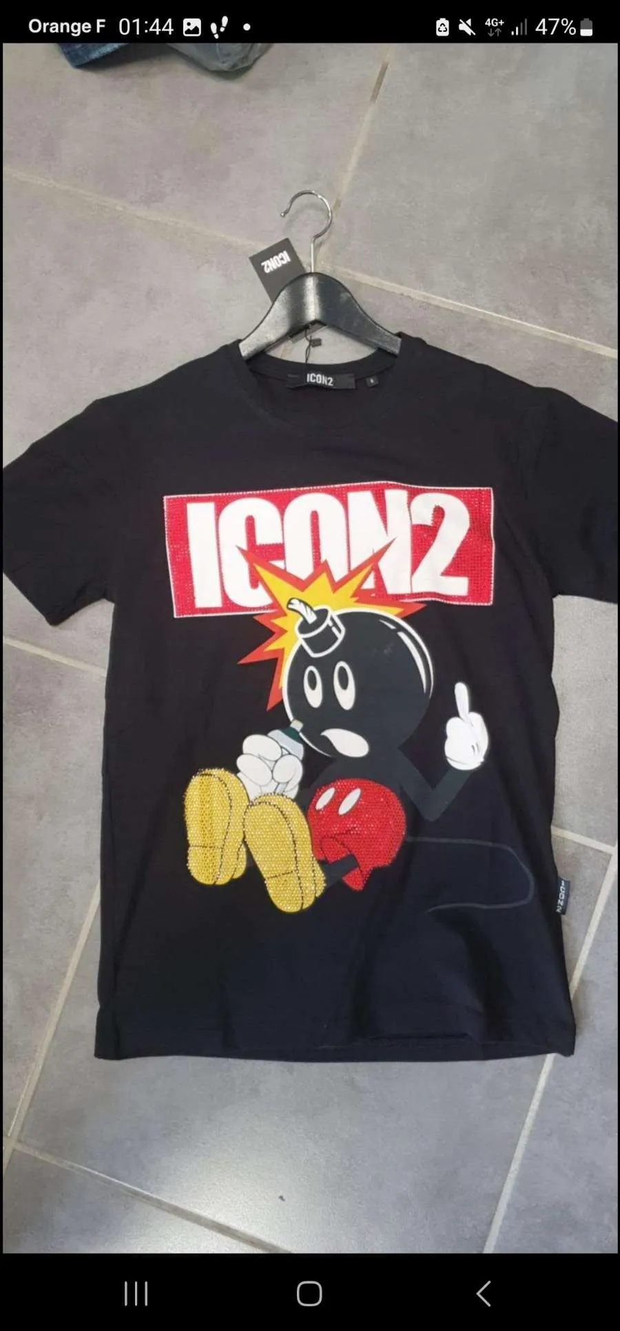 T-shirt icon2 noir