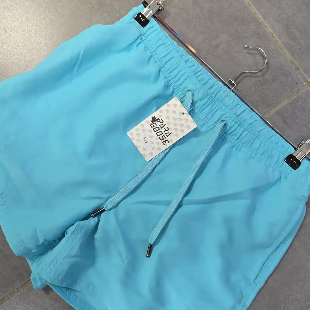 Short paragoose bleu turkuaz