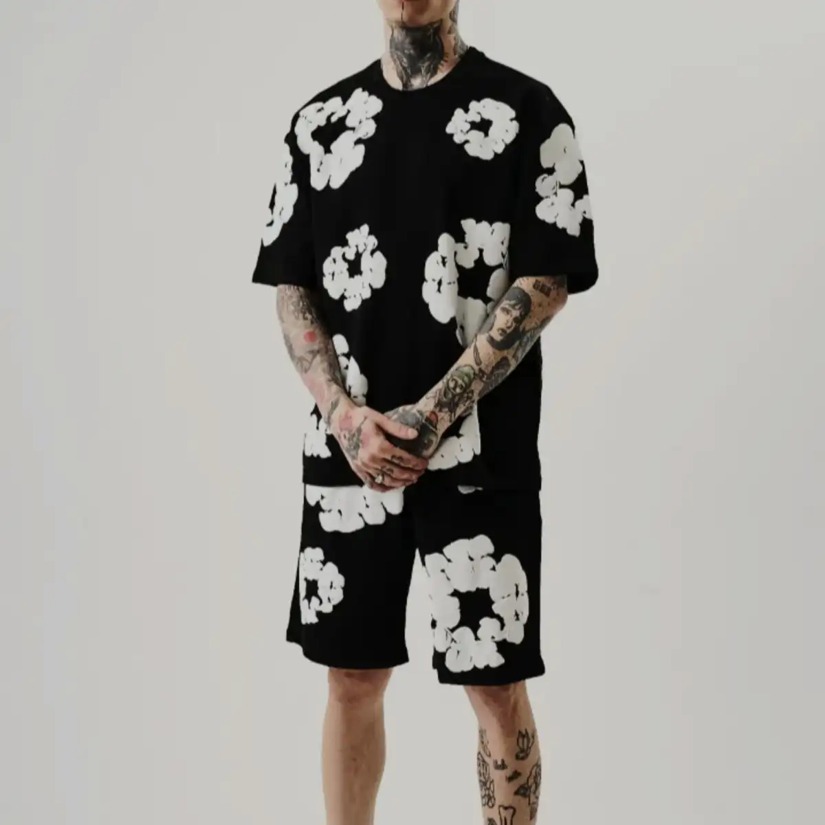 Ensemble fleur noir
