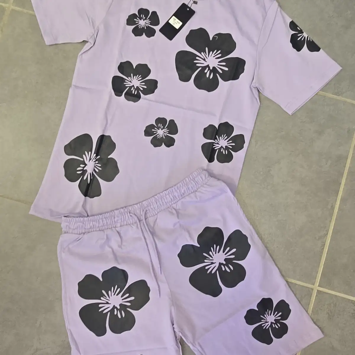 Ensemble fleur violet