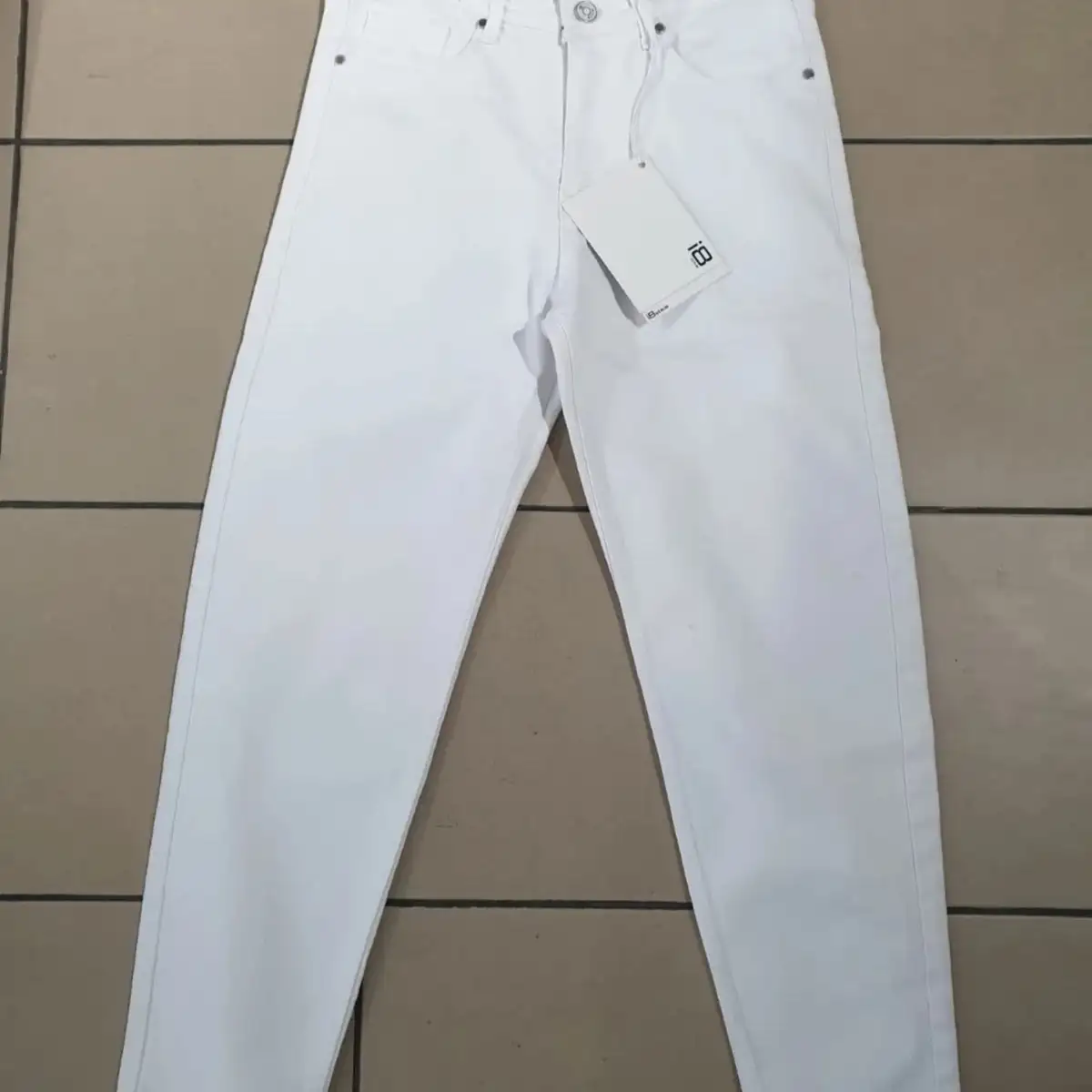Jeans white uni