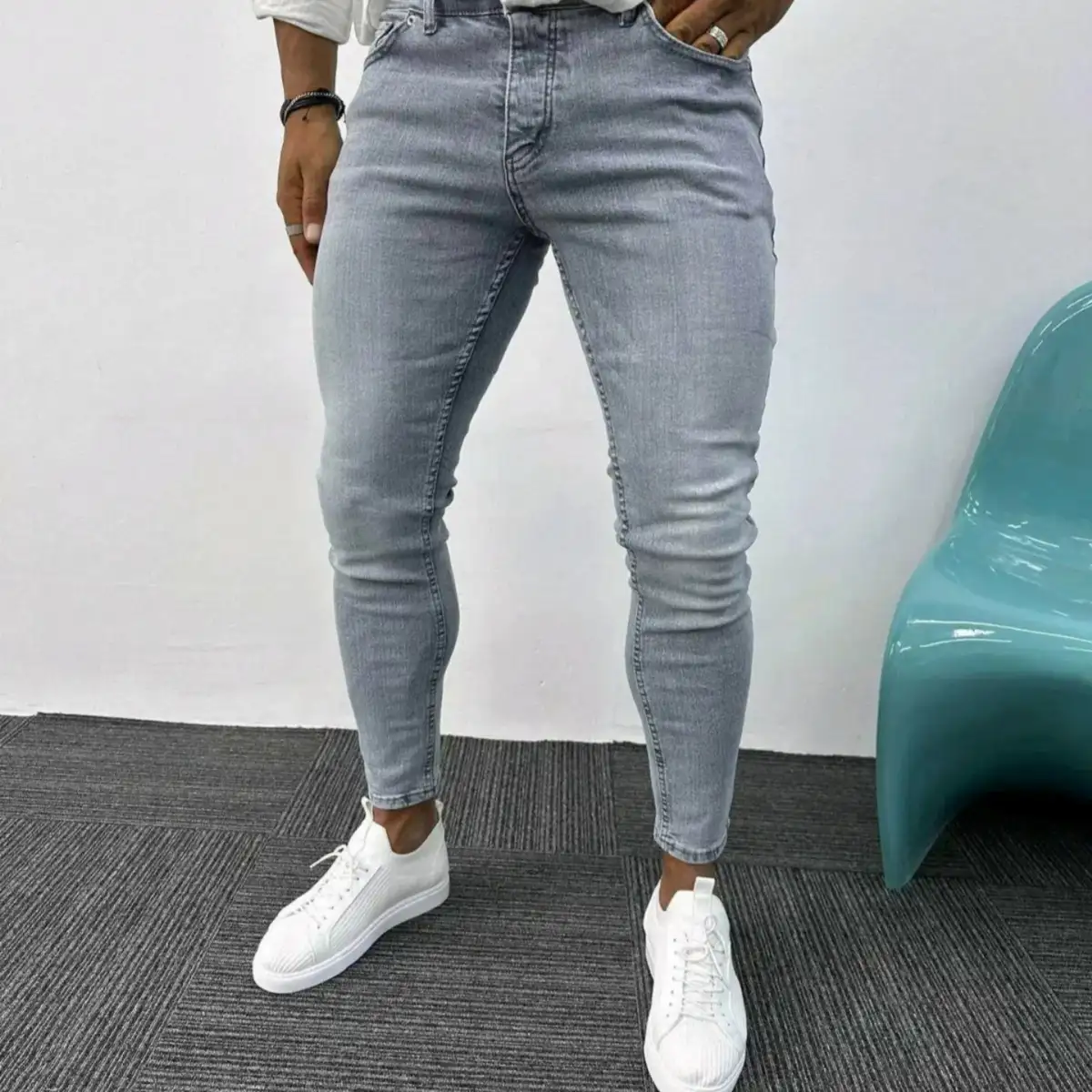 Jeans gris keeps