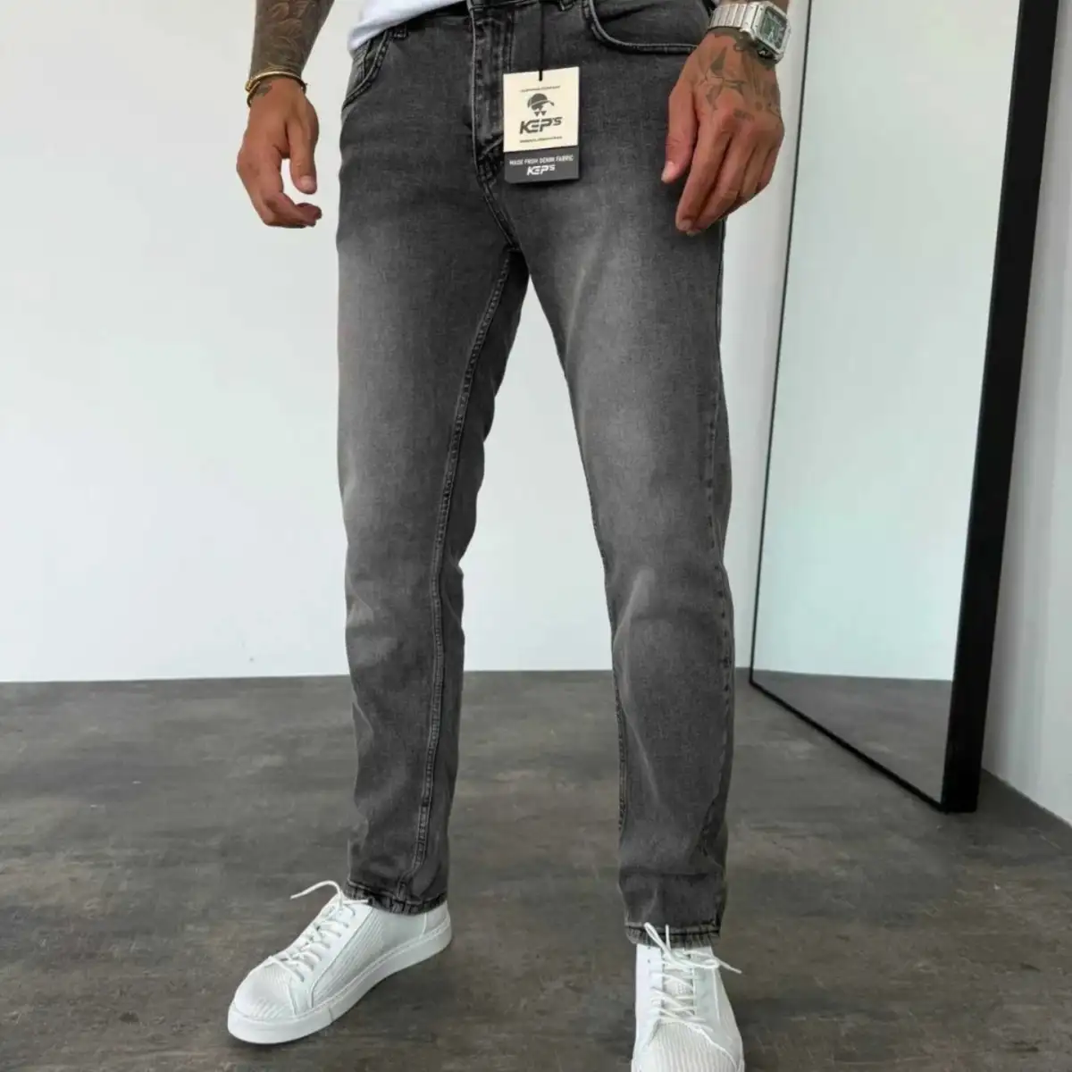 Jeans gris regular