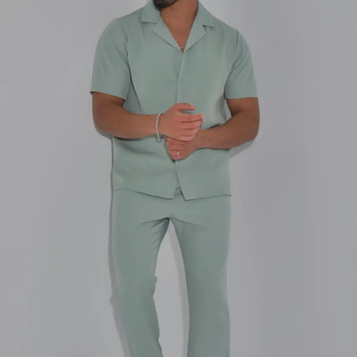 Ensemble frilivin vert ciel