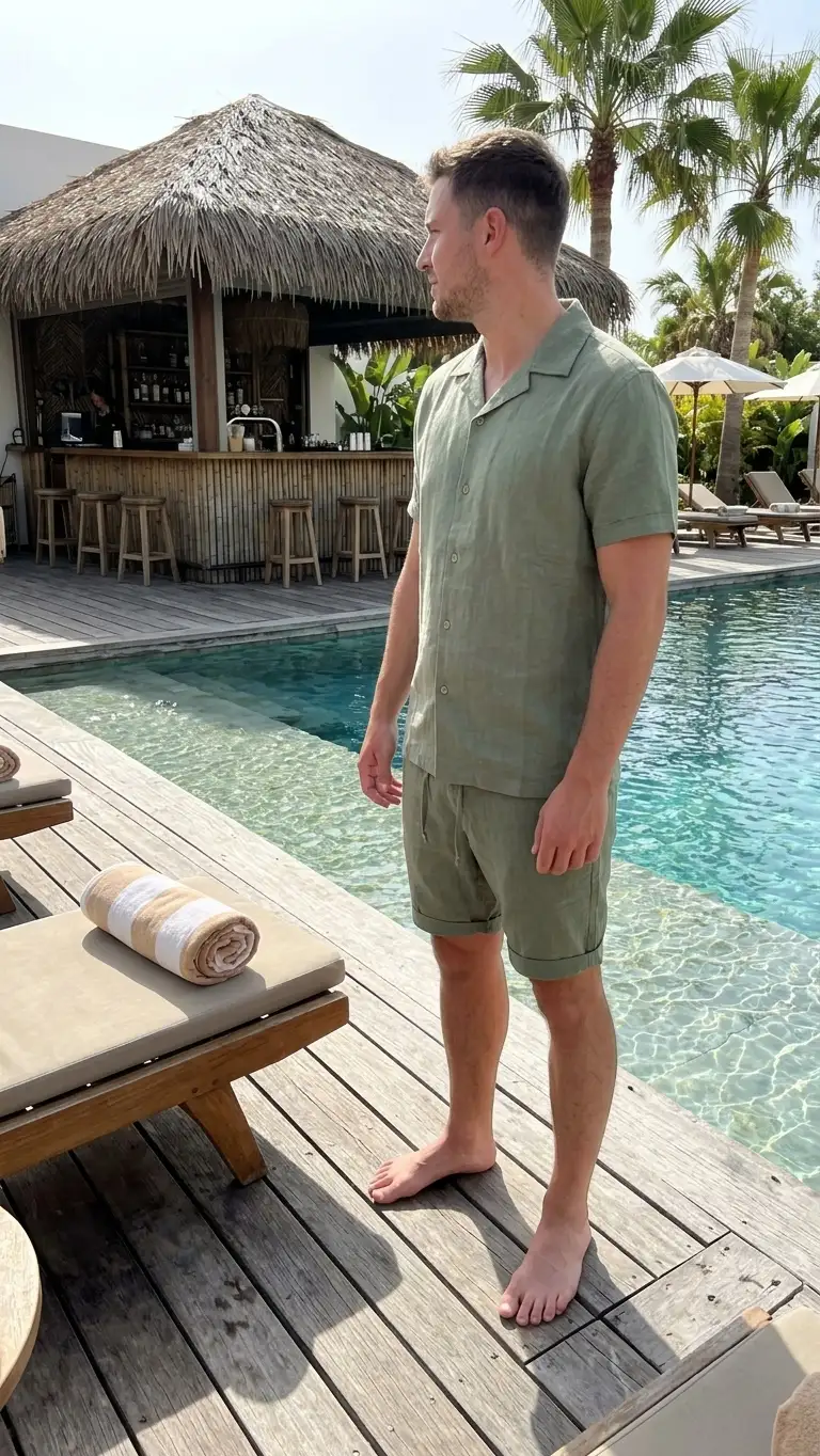 Ensemble vert habillé