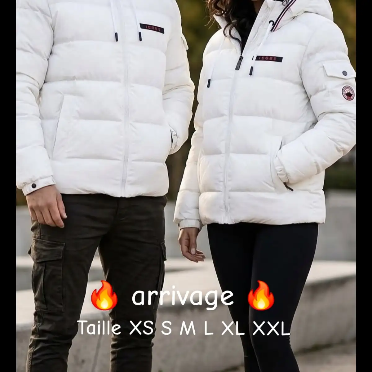 Doudoune icon2 blanche
